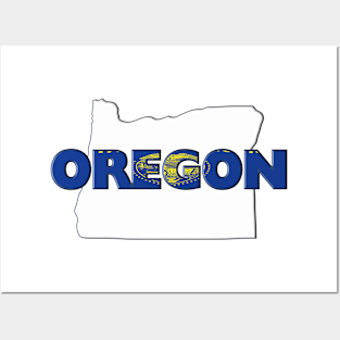 Oregon Colored State Letters Posters and Art